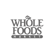 A black and white logo of whole foods.