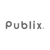 A black and white image of the publix logo.